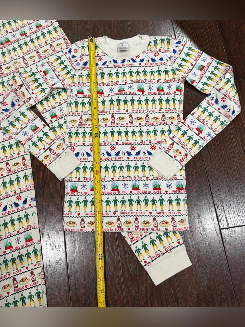 Hanna Andersson Kids Elf Holiday Organic Cotton Pajama Set Size 150 US 12
